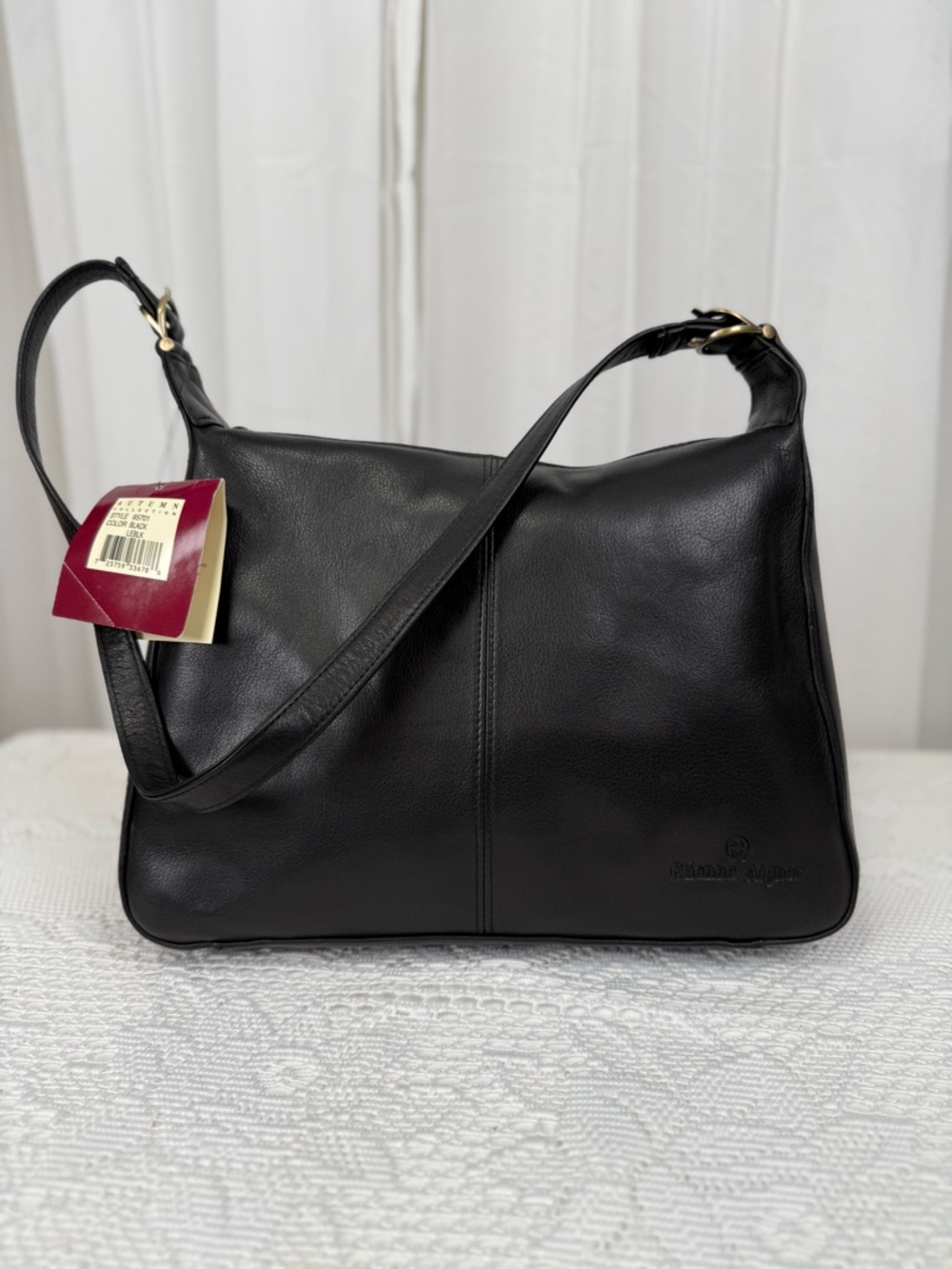 Etienne Aigner Black Leather Shoulder Bag NWT Vintage 1995 USA